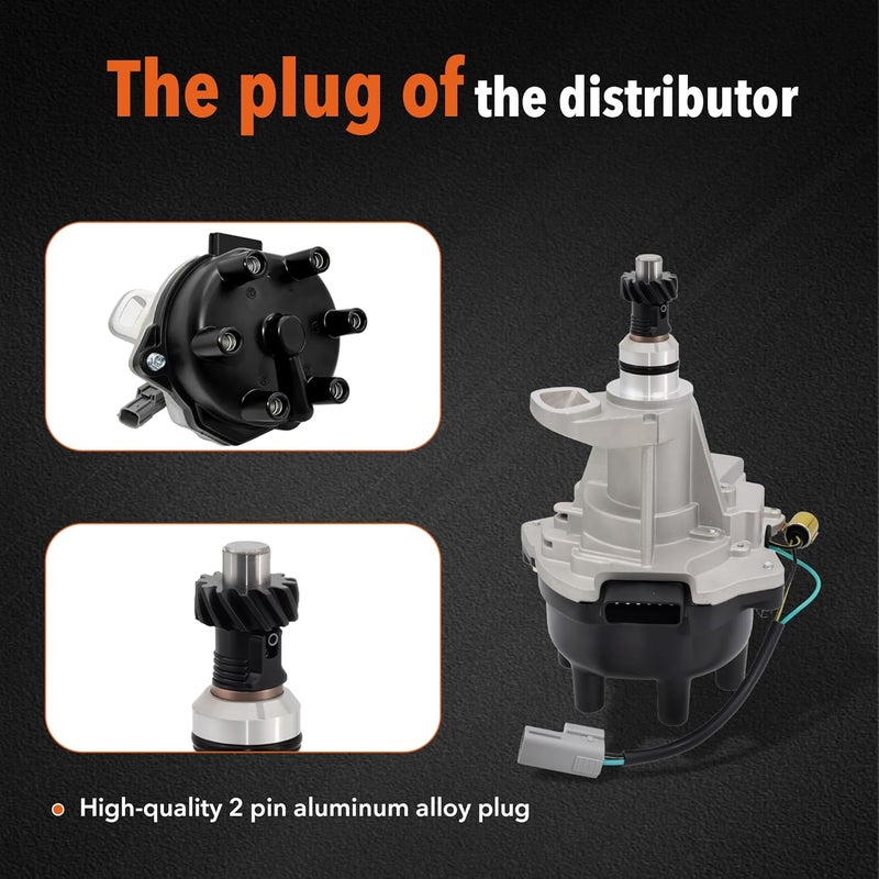 BasaltAuto Ignition Distributor 22100-1W601 221007B601 Compatible for Nissan Pathfinder Frontier Xterra Quest, Compatible for Infiniti QX4 [3.3L V6] Engine Only - Image 5